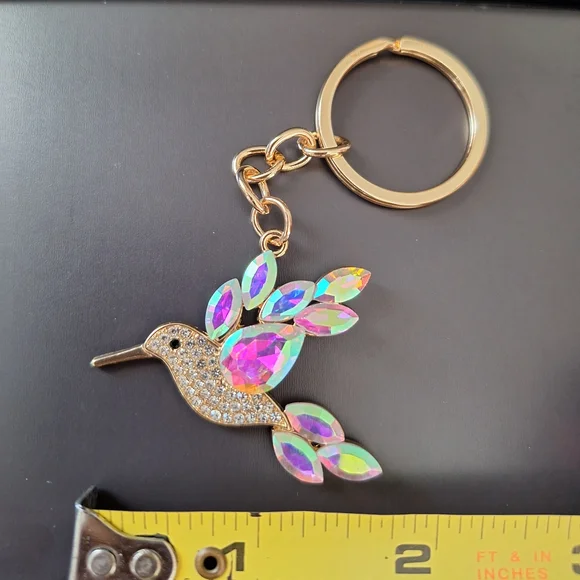 Hummingbird Purse Charm Keychain - Picture 4 of 4